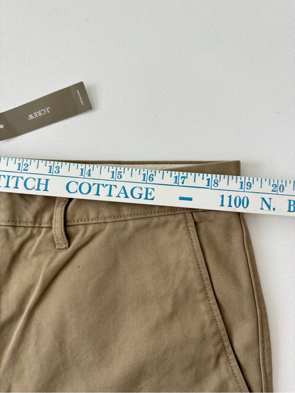 NWT J.Crew Classic Chino Pants 36x32 Commander Khaki Straight Leg Cotton - Picture 4 of 7